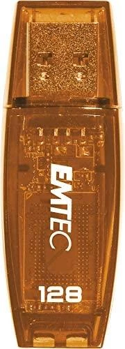 Oranžinis Emtec USB2.0 C410 128GB Oranžinis