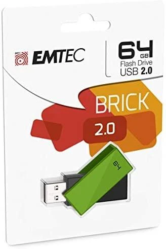 Emtec USB2.0 C350 64GB Brick Žalias