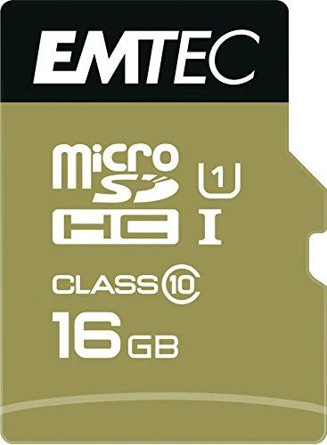 Atminties kortelė Karta Emtec Elite Gold Micro SDHC 16 GB 10 klasės UHS-I/U1 (ECMSDM16GHC10GP)