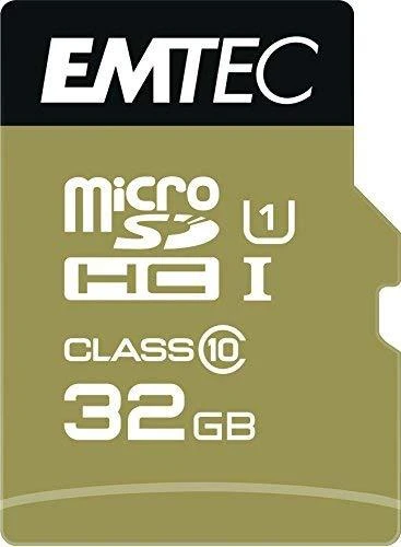 Atminties kortelė Karta Emtec Elite Gold Micro SDHC 32 GB 10 klasės UHS-I/U1 (ECMSDM32GHC10GP)