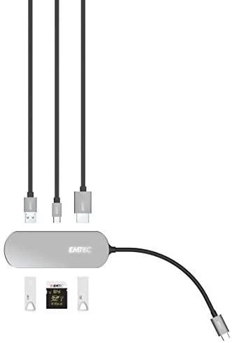 Emtec 6in1 USB-C stotis / replikatorius (ECHUBT650C)