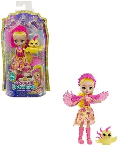 Enchantimals herojė feniksė Falonė su gyvūnėliu