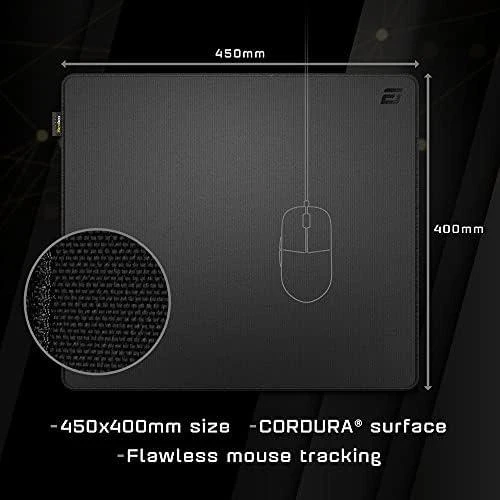 Endgame Gear MPC450 Cordura Pelės kilimėlis žaidimams STEALTH EDITION (450mm x 400mm) (Juodas) Pelės Kilimėlis