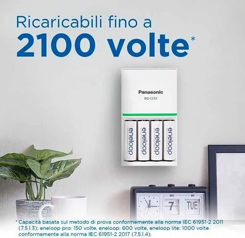 „Panasonic“ | Įkraunamos baterijos | ENELOOP BK-4MCDE/4BE | AAA | 800 mAh | 4 vnt.