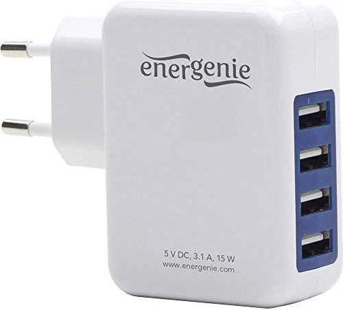 Gembird Energenie universalus USB kroviklis 3.1A baltas
