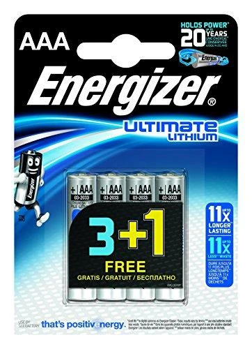 LICHIO BATTERY ENERGIZER ULTIMATE LITHIUM BAT-AAA-LITHIUM/E*P4 1,5 V LR03 AAA
