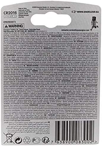 Elementas ENERGIZER CR2016, 3V