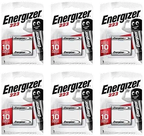 Energizer 223 ličio baterijos, 6 vnt. pakuotė