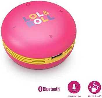 Energy Sistem Lol&Roll Pop Kids nešiojama kolonėlė, Rožinės spalvos