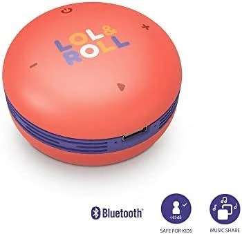 Energy Sistem Lol&Roll Pop Kids nešiojama kolonėlė, Oranžinės spalvos