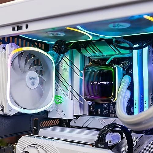 Enermax ELC-AQFA240-SQA-W Kompiuterio aušinimo sistema Procesorius Aušinimo skysčiu rinkinys 12 cm Balta 1 vnt
