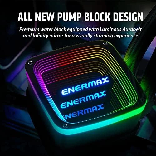 Enermax ELC-AQFA240-SQA-W Kompiuterio aušinimo sistema Procesorius Aušinimo skysčiu rinkinys 12 cm Balta 1 vnt