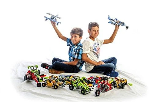 Engino Inventor Konstruktorius „Keturračiai ir motociklai“ (8 modeliai)