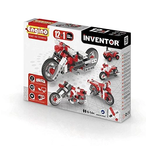 „Engino 12-in-1“ trinkelių rinkinys, 12 motociklų modelių (1232)