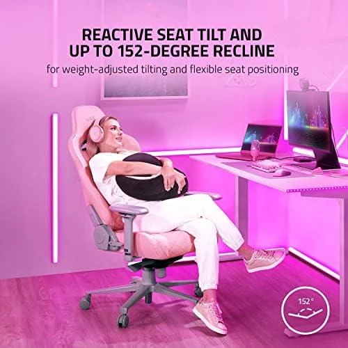Komfortiška Žaidimų kėdė Razer Enki Quartz Gaming Chair, Rožinė
