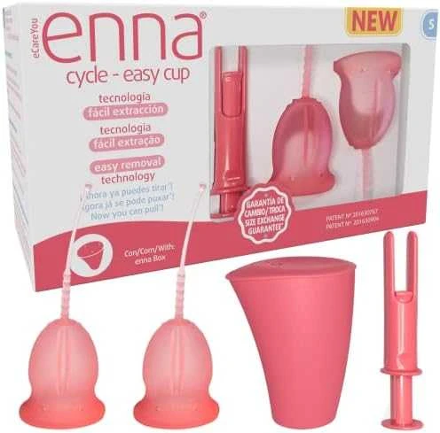 "Enna Cycle" menstruacinė taurelė S dydžio 2 vnt + aplikatorius