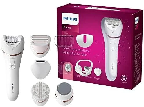 Philips Epilator Series 8000 „Wet & Dry“ epiliatorius BRE740/10