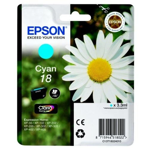 Rašalas Epson rašalas T1802 (C13T18024010) žydras
