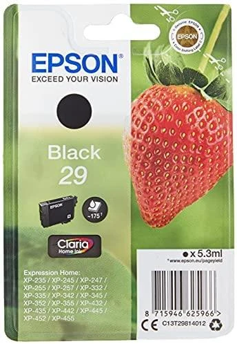 Epson 29 ink cartridge, juodas