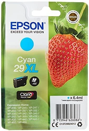 Epson No.29XL HC (C13T29924012), žydra kasetė