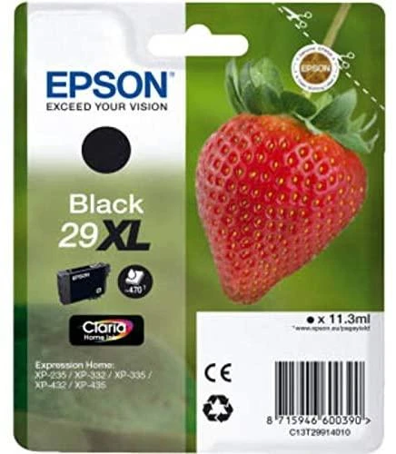 Epson Strawberry 29XL K Originalus Juoda 1 vnt