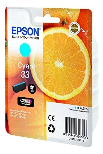 „Epson Cyan 33“ rašalas (C13T33424010)
