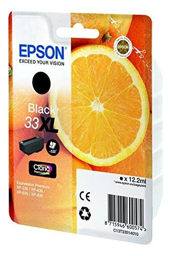 Epson 33XL Ink Cartridge, Juodas