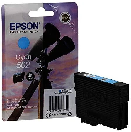 Epson 502 Originalus Žydras 1 vnt