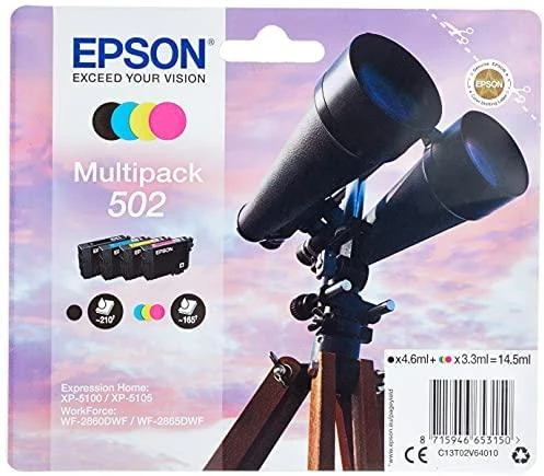 Ink Cartridge Epson CMY 3,3 ml Juodas 4,6 ml XP-5100