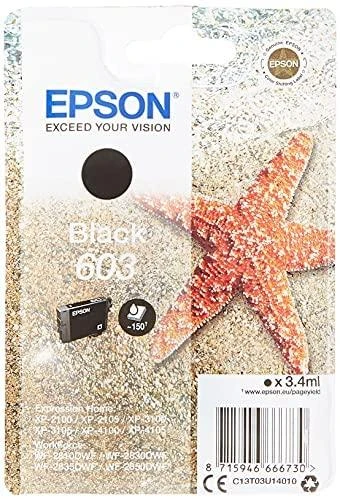 Epson C13T03U14010 rašalo kasetė Originalus Juoda 1 vnt