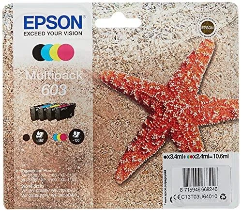 Epson C13T03U64010 rašalo kasetė Originalus Juoda, Žydras, Rausvai raudona, Geltona 1 vnt