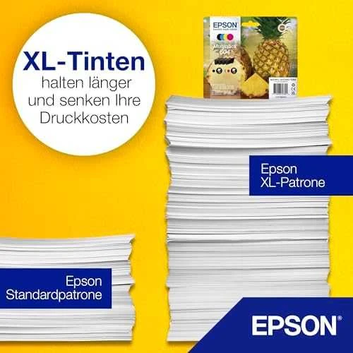 Epson 604XL rašalo kasetė 4 vnt Originalus Didelė (XL) išeiga Juoda, Žydras, Rausvai raudona, Geltona