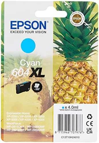 Kasetė - Epson rašalas 604 XL C13T10H24010 350 puslapių mėlyna