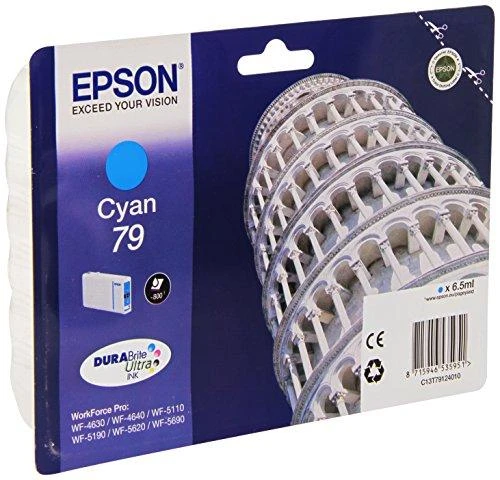 Epson T7912 rašalo kasetė, žalsvai mėlyna