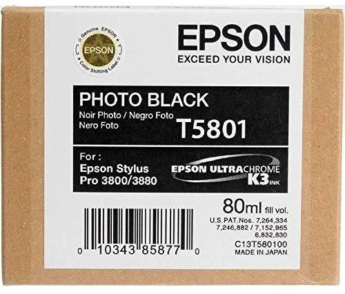 Epson rašalo kasetė Photo Juodas T580100