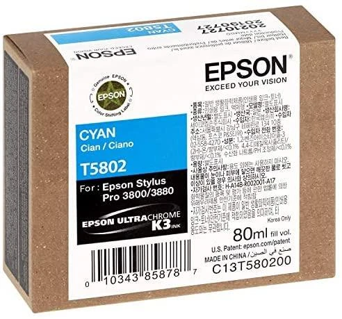 Epson rašalo kasetė Cyan T580200
