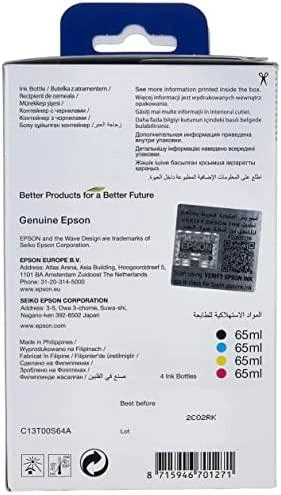 Epson 103 EcoTank | Ink Cartridge | Juodas, Cyan, Magenta, Geltona