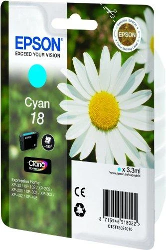 Epson Ink No 18 Epson18 Epson 18 Cyan (C13T18024012)
