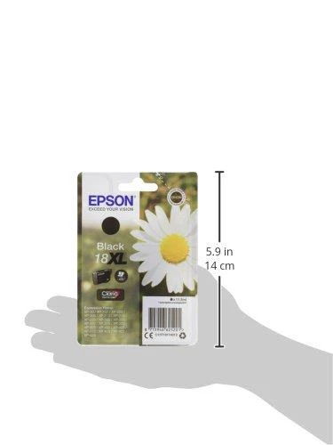 EPSON 18XL rašalo kasetė juodas didelės talpos 11,5ml 470 puslapių 1 pakuotės lizdinė plokštelė be signalizacijos