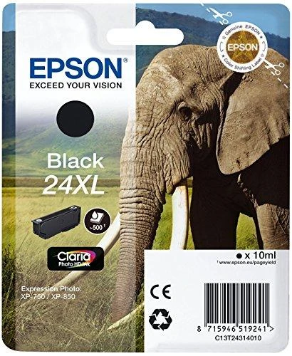Epson No.24 XL (C13T24314012), juoda kasetė