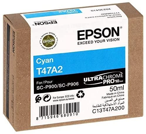 EPSON Singlepack Cyan T47A2 UltraChrome Pro 10 rašalas, 50 ml