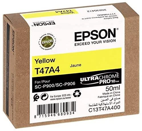EPSON Singlepack Geltona T47A4 UltraChrome Pro 10 rašalas 50ml