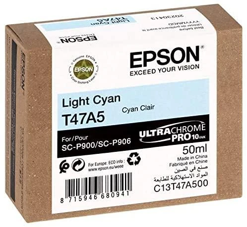 EPSON Singlepack Light Cyan T47A5 UltraChrome Pro 10 rašalas, 50 ml