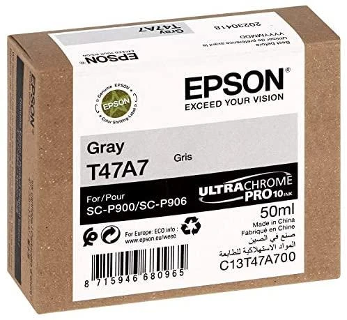EPSON Singlepack Pilkas T47A7 UltraChrome Pro 10 rašalas, 50 ml