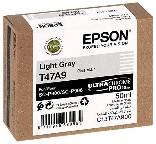 Epson UltraChrome Pro 10 rašalas | T47A9 | Rašalo kasetė | Šviesiai pilka