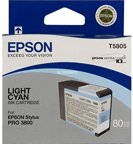 Epson rašalo kasetė, foto žydra, skirta Stylus PRO 3800, 80ml | Epson