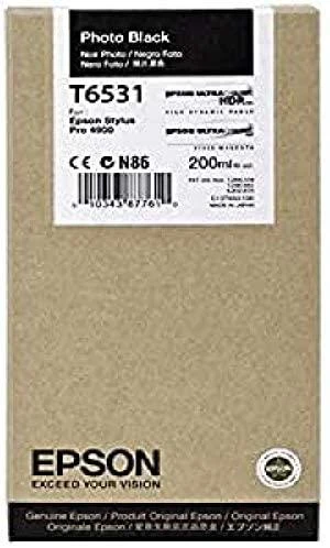 Epson T6531 Photo Juodas Ink Cartridge (200ml) | Epson T6531 | Ink cartrige | Photo Juodas