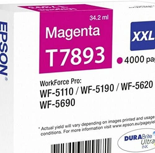 EPSON WF-5xxx serijos rašalo kasetė XXL purpurinė