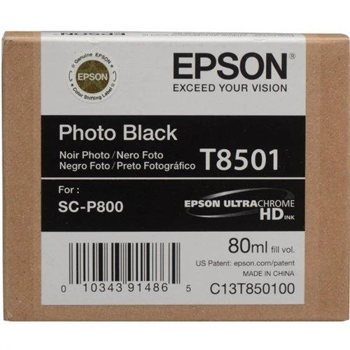 Epson T8501 | Ink Cartridge | Juodas