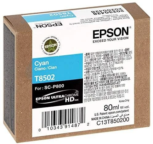 Epson T8502 | Rašalo kasetė | Žydra spalva